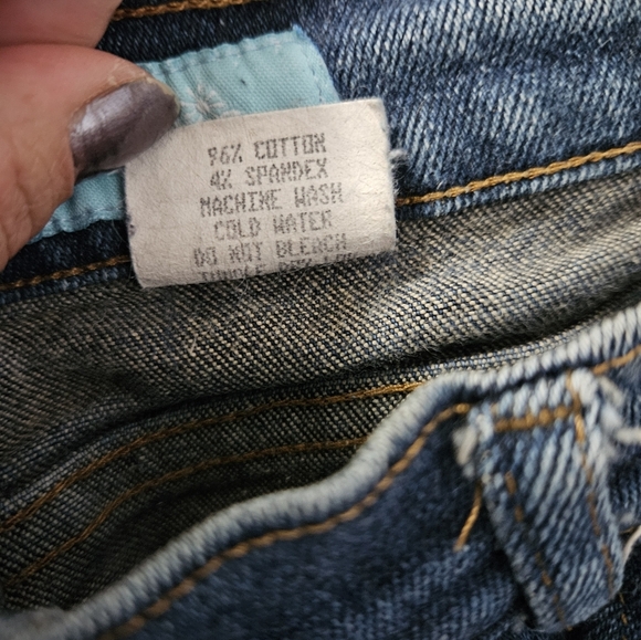 Y2K Vintage Delia's split leg denim, mud rinse sz. 9/10 - Picture 6 of 16